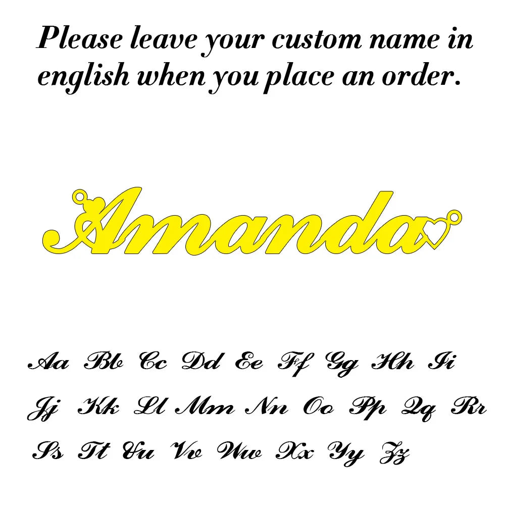 Elegant Personalized Name Necklace Gold Chain Birthday Gift