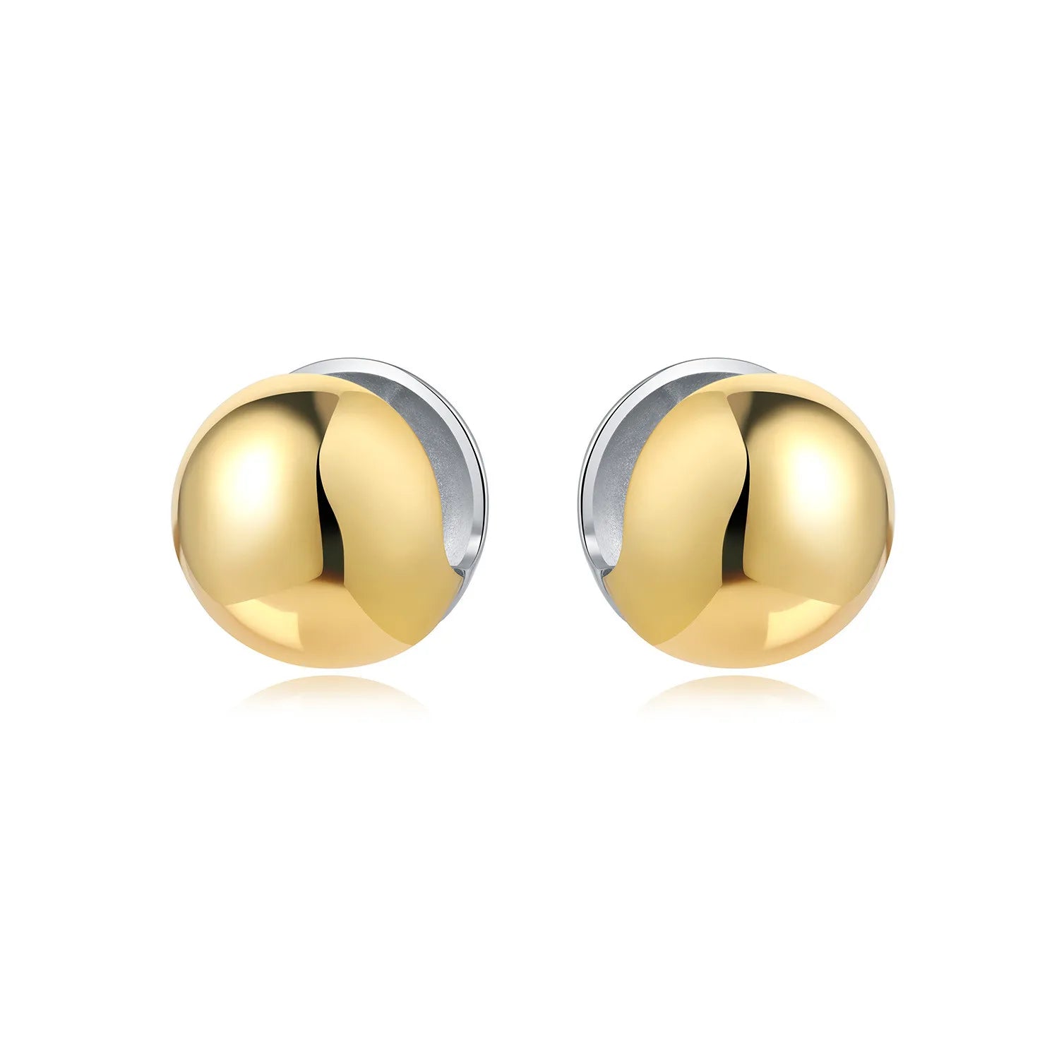 Elegant Gold Hoop Earrings 925 Silver Temperament Women
