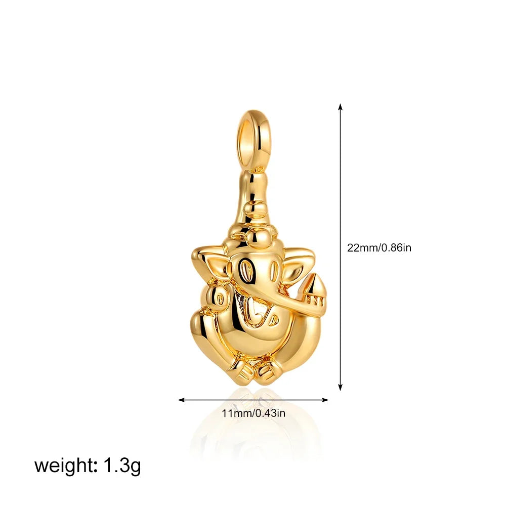 Gold Moon Star Sun Evil Eye Charms Stainless Steel DIY Jewelry