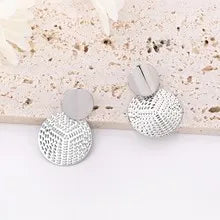 Bohemian Geometric Round Earrings Metal Trendy Wedding Women