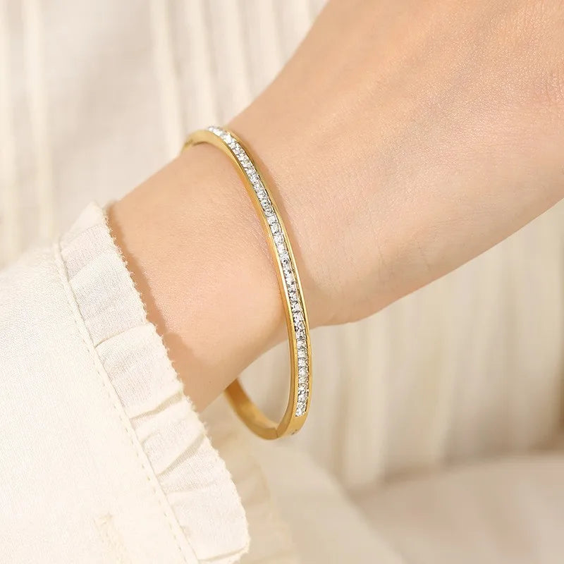 Roman Numerals Bracelet Stainless Steel Luxury Fashion Women Jewelry