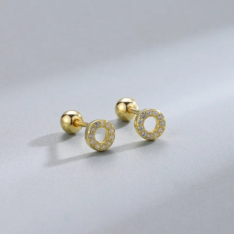 Minimalist Heart Stud Earrings Hypoallergenic Women
