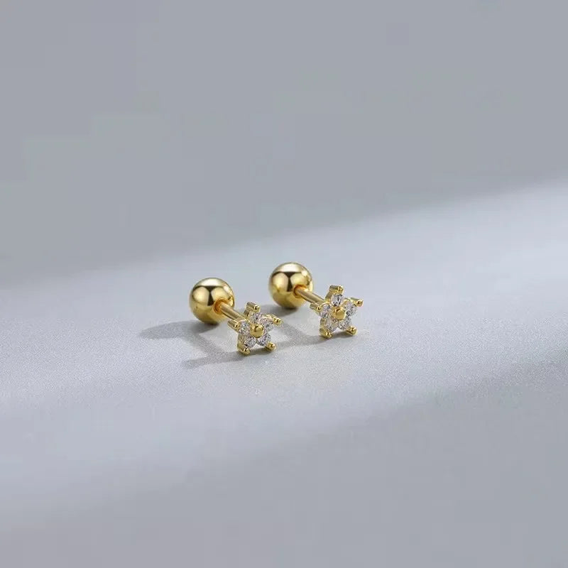 Minimalist Heart Stud Earrings Hypoallergenic Women