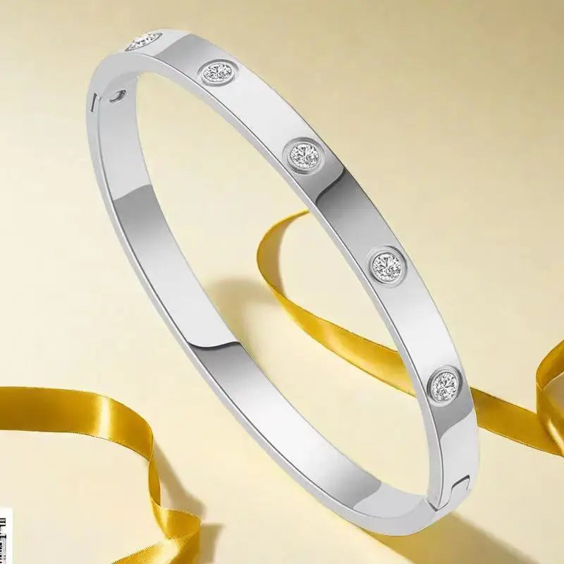 Roman Numerals Bracelet Stainless Steel Luxury Fashion Women Jewelry