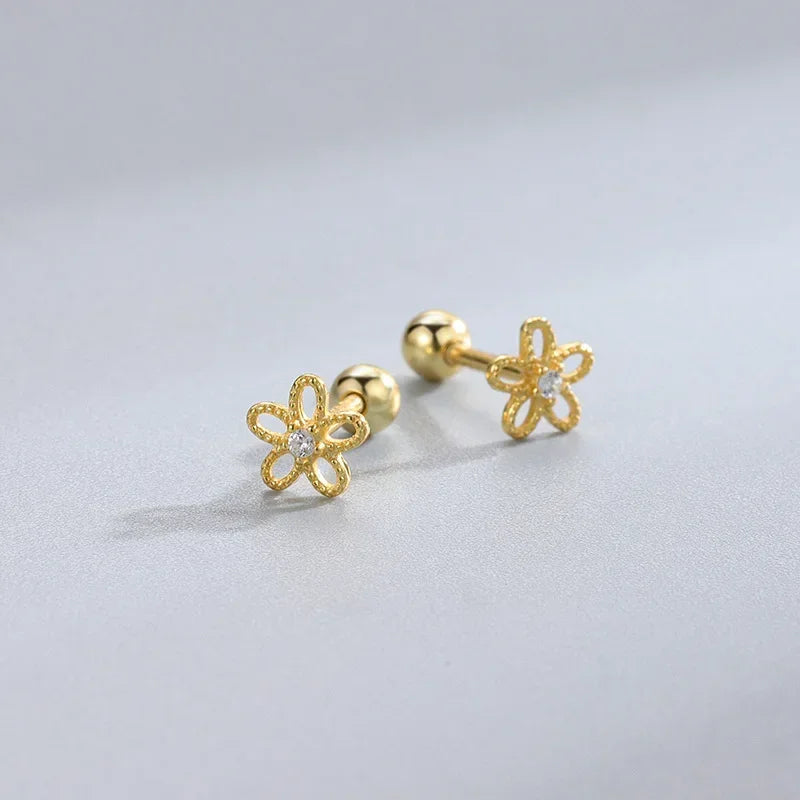 Minimalist Heart Stud Earrings Hypoallergenic Women