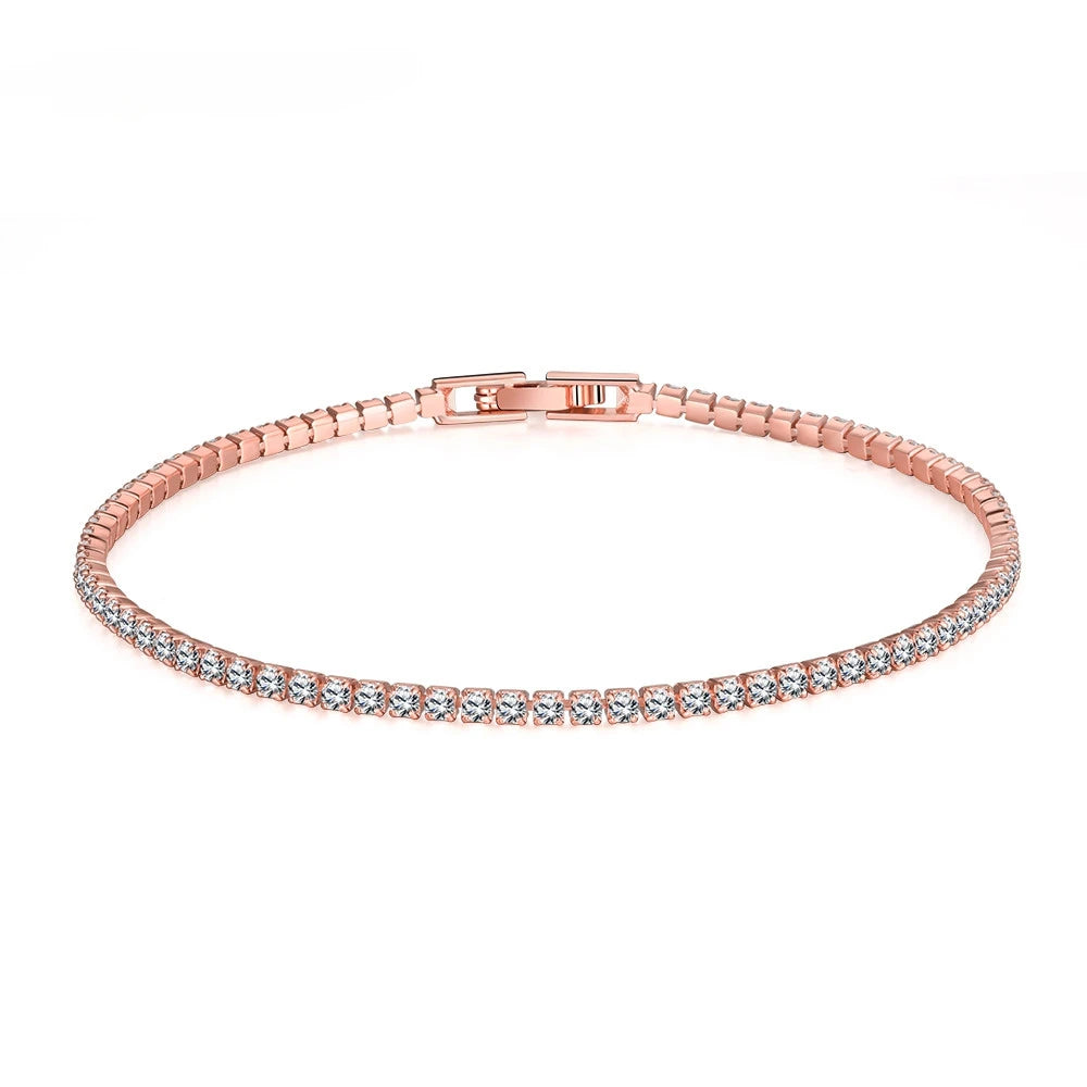 Elegant Moissanite Bracelet 18K Gold 925 Silver Women Jewelry