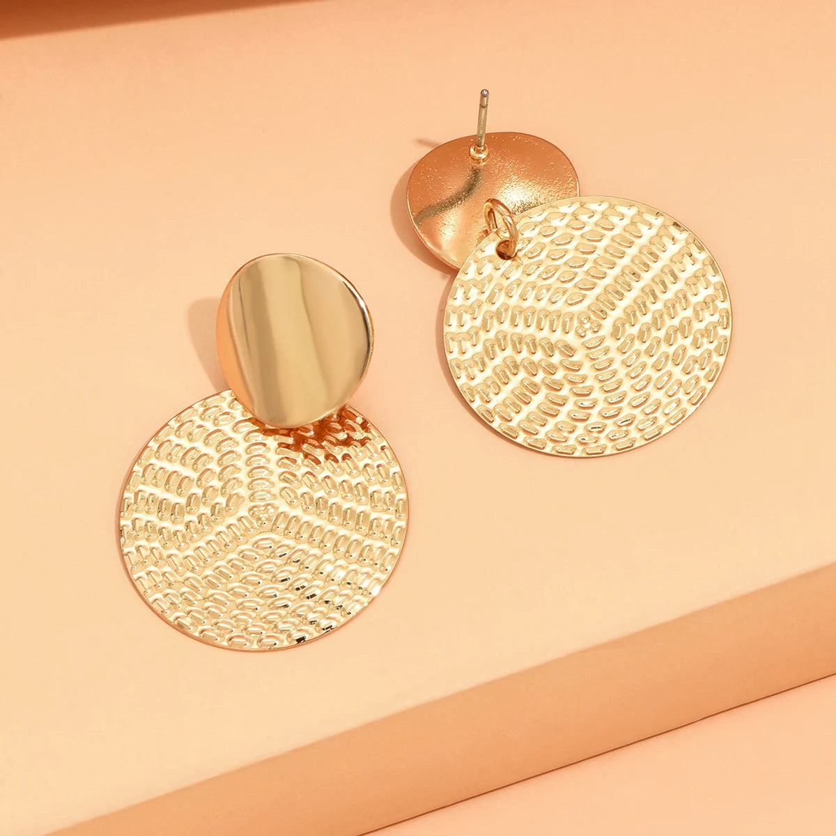 Bohemian Geometric Round Earrings Metal Trendy Wedding Women