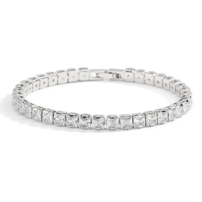 Elegant Moissanite Bracelet 18K Gold 925 Silver Women Jewelry