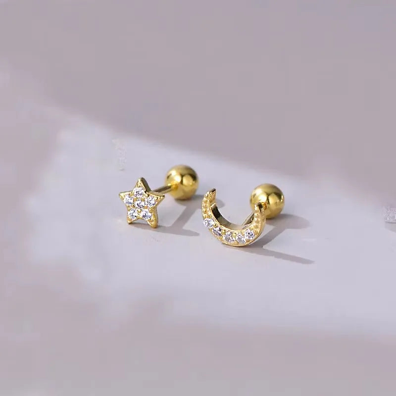 Minimalist Heart Stud Earrings Hypoallergenic Women