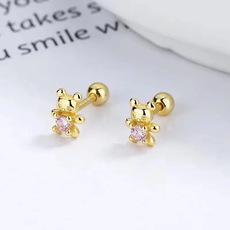 Minimalist Heart Stud Earrings Hypoallergenic Women