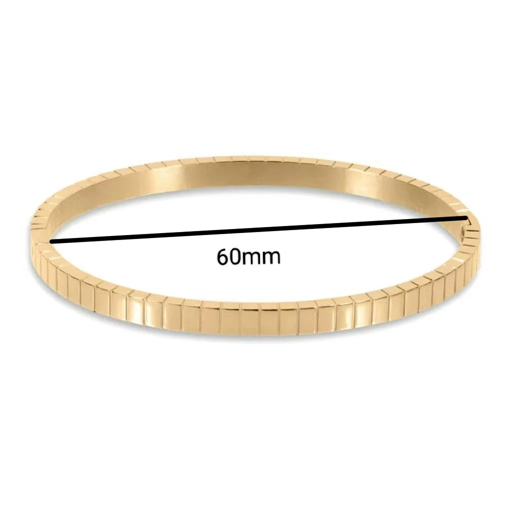 Punk Gold Bangles Stainless Steel Bracelets Bohemian Trendy Unisex